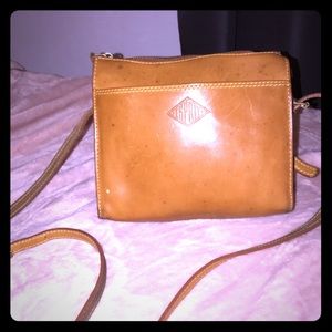 Esprit vintage tan leather cross body bag